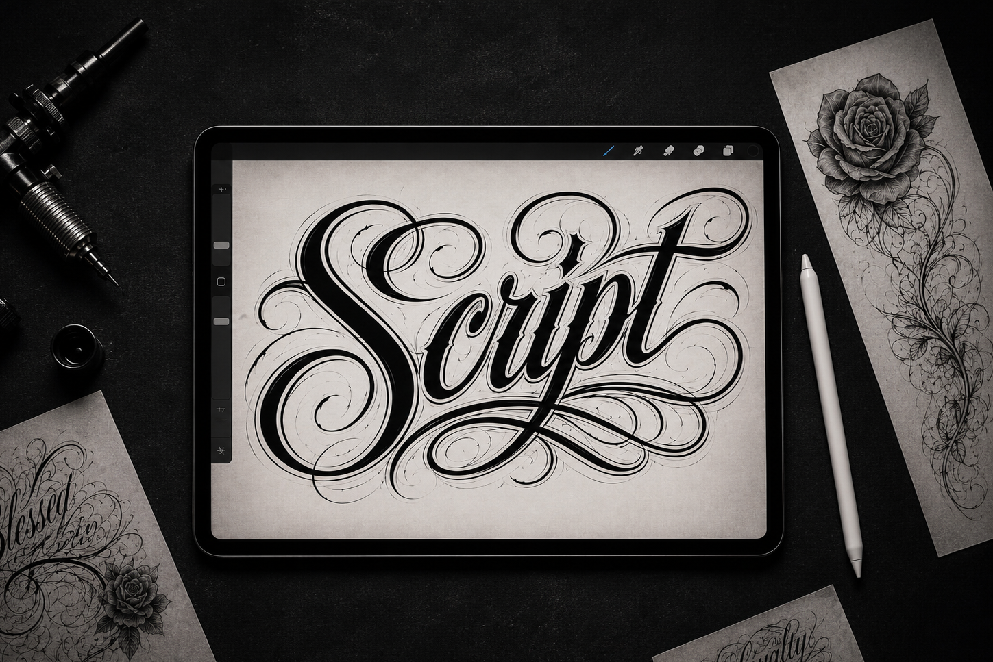 custom script-font